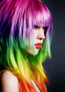 rainbow hair